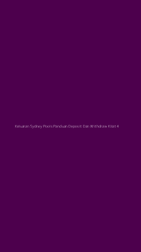 Tampilan Antarmuka Aplikasi Keluaran Sydney Pools Panduan Deposit Dan Withdraw Kilat - 4