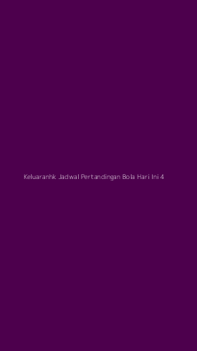 Tampilan Antarmuka Aplikasi Keluaranhk Jadwal Pertandingan Bola Hari Ini - 4