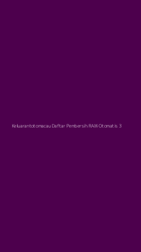 Tampilan Antarmuka Aplikasi Keluarantotomacau Daftar Pembersih Ram Otomatis - 3