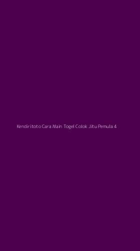 Tampilan Antarmuka Aplikasi Kendiritoto Cara Main Togel Colok Jitu Pemula - 4