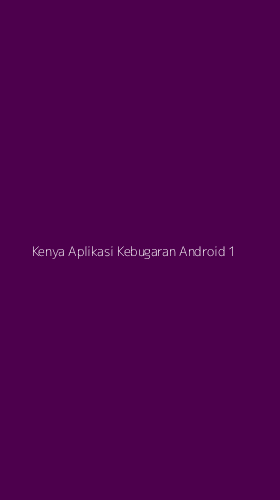 Tampilan Antarmuka Aplikasi Kenya Aplikasi Kebugaran Android - 1
