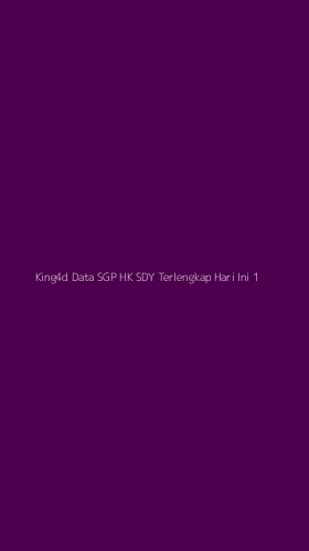 Tampilan Antarmuka Aplikasi King4d Data Sgp Hk Sdy Terlengkap Hari Ini - 1