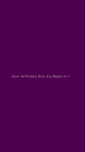 Tampilan Antarmuka Aplikasi Kiper 4d Prediksi Bola Jitu Malam Ini - 1