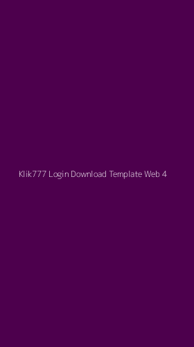 Tampilan Antarmuka Aplikasi Klik777 Login Download Template Web - 4