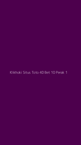 Tampilan Antarmuka Aplikasi Klikhoki Situs Toto 4d Bet 10 Perak - 1