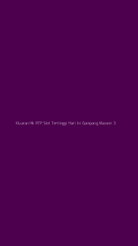 Tampilan Antarmuka Aplikasi Kluaran Hk Rtp Slot Tertinggi Hari Ini Gampang Maxwin - 3