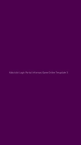 Tampilan Antarmuka Aplikasi Koboislot Login Portal Informasi Game Online Terupdate - 3