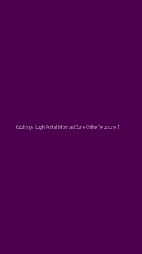 Tampilan Antarmuka Aplikasi Kocaktogel Login Portal Informasi Game Online Terupdate - 1