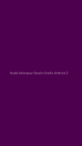 Tampilan Antarmuka Aplikasi Kodal Kelelawar Desain Grafis Android - 2