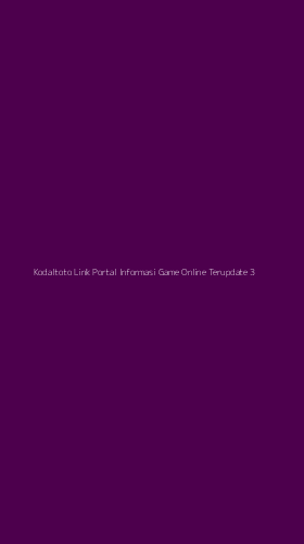 Tampilan Antarmuka Aplikasi Kodaltoto Link Portal Informasi Game Online Terupdate - 3