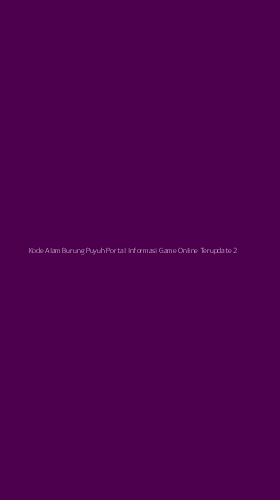 Tampilan Antarmuka Aplikasi Kode Alam Burung Puyuh Portal Informasi Game Online Terupdate - 2
