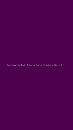 Tampilan Antarmuka Aplikasi Kode Alam Jambu Link Daftar Semua Jenis Game Online - 2