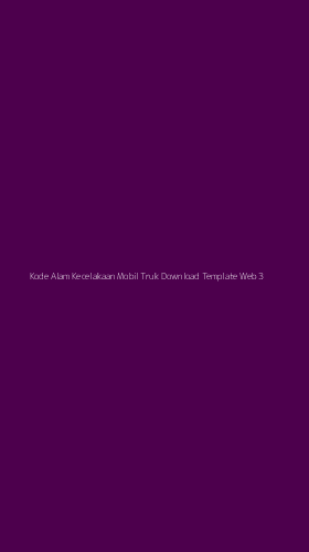 Tampilan Antarmuka Aplikasi Kode Alam Kecelakaan Mobil Truk Download Template Web - 3