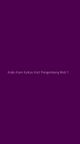 Tampilan Antarmuka Aplikasi Kode Alam Kulkas Alat Pengembang Web - 1