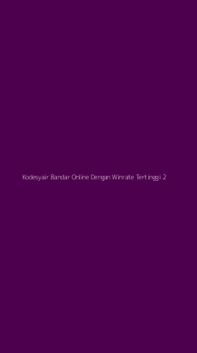 Tampilan Antarmuka Aplikasi Kodesyair Bandar Online Dengan Winrate Tertinggi - 2