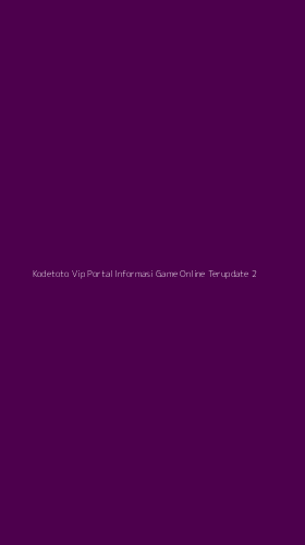 Tampilan Antarmuka Aplikasi Kodetoto Vip Portal Informasi Game Online Terupdate - 2
