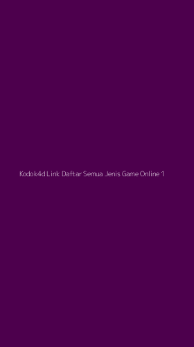 Tampilan Antarmuka Aplikasi Kodok4d Link Daftar Semua Jenis Game Online - 1