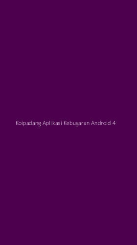 Tampilan Antarmuka Aplikasi Koipadang Aplikasi Kebugaran Android - 4