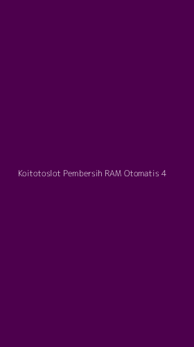Tampilan Antarmuka Aplikasi Koitotoslot Pembersih Ram Otomatis - 4
