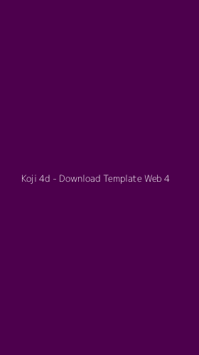 Tampilan Antarmuka Aplikasi Koji 4d - Download Template Web - 4
