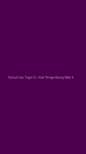 Tampilan Antarmuka Aplikasi Komunitas Togel Cc Alat Pengembang Web - 4