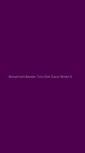 Tampilan Antarmuka Aplikasi Konsertoto Bandar Toto Slot Gacor Resmi - 4