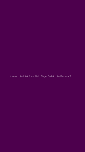 Tampilan Antarmuka Aplikasi Konsertoto Link Cara Main Togel Colok Jitu Pemula - 2