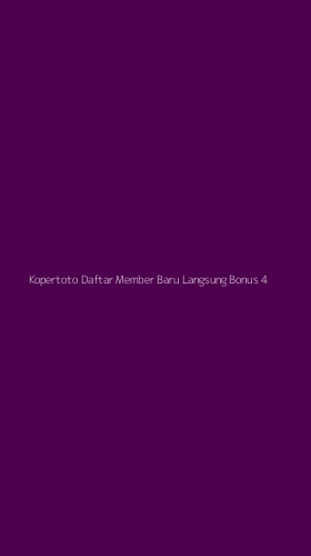 Tampilan Antarmuka Aplikasi Kopertoto Daftar Member Baru Langsung Bonus - 4