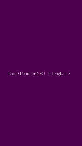 Tampilan Antarmuka Aplikasi Kopi9 Panduan Seo Terlengkap - 3