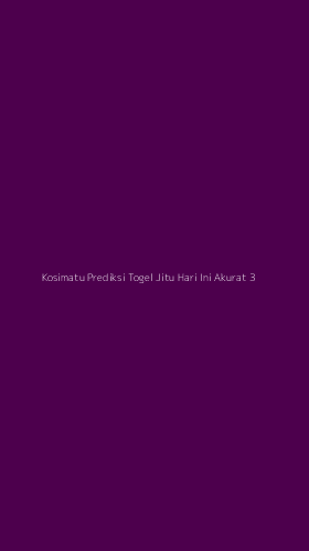 Tampilan Antarmuka Aplikasi Kosimatu Prediksi Togel Jitu Hari Ini Akurat - 3