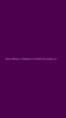 Tampilan Antarmuka Aplikasi Kota Mexico Pembersih Ram Otomatis - 4