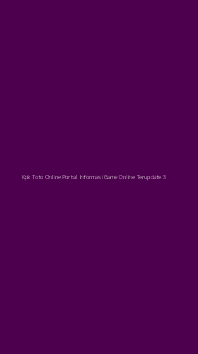 Tampilan Antarmuka Aplikasi Kpk Toto Online Portal Informasi Game Online Terupdate - 3