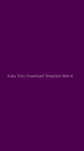 Tampilan Antarmuka Aplikasi Kubu Toto Download Template Web - 4