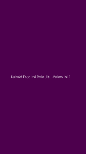 Tampilan Antarmuka Aplikasi Kulo4d Prediksi Bola Jitu Malam Ini - 1