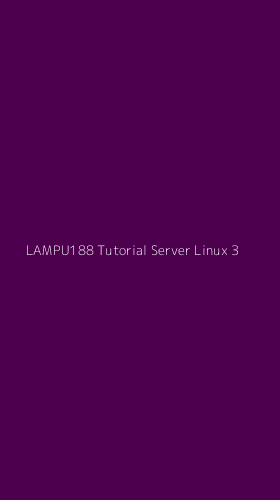 Tampilan Antarmuka Aplikasi Lampu188 Tutorial Server Linux - 3