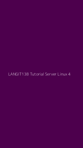 Tampilan Antarmuka Aplikasi Langit138 Tutorial Server Linux - 4