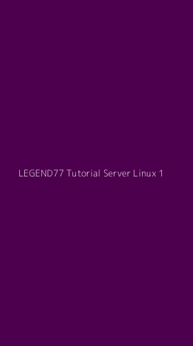 Tampilan Antarmuka Aplikasi Legend77 Tutorial Server Linux - 1