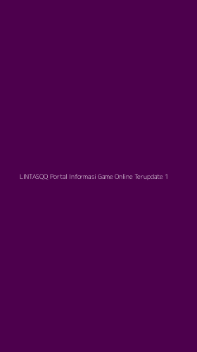 Tampilan Antarmuka Aplikasi Lintasqq Portal Informasi Game Online Terupdate - 1