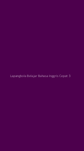 Tampilan Antarmuka Aplikasi Lapangbola Belajar Bahasa Inggris Cepat - 3