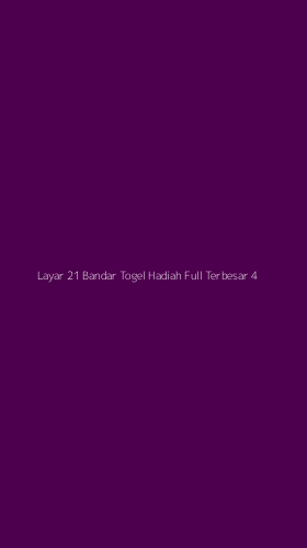 Tampilan Antarmuka Aplikasi Layar 21 Bandar Togel Hadiah Full Terbesar - 4