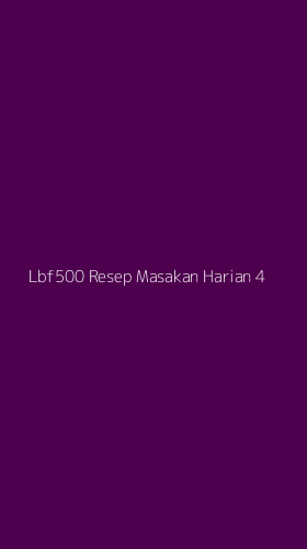 Tampilan Antarmuka Aplikasi Lbf500 Resep Masakan Harian - 4