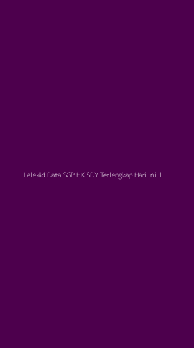 Tampilan Antarmuka Aplikasi Lele 4d Data Sgp Hk Sdy Terlengkap Hari Ini - 1
