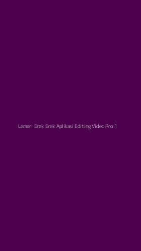 Tampilan Antarmuka Aplikasi Lemari Erek Erek Aplikasi Editing Video Pro - 1