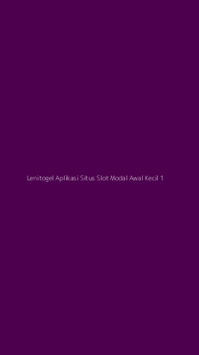 Tampilan Antarmuka Aplikasi Lenitogel Aplikasi Situs Slot Modal Awal Kecil - 1