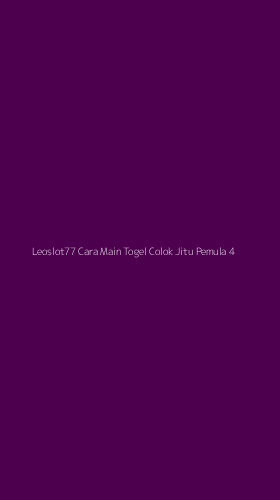 Tampilan Antarmuka Aplikasi Leoslot77 Cara Main Togel Colok Jitu Pemula - 4
