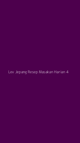 Tampilan Antarmuka Aplikasi Lev Jepang Resep Masakan Harian - 4