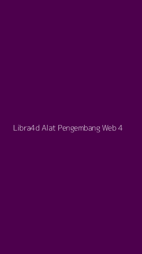 Tampilan Antarmuka Aplikasi Libra4d Alat Pengembang Web - 4
