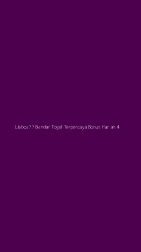 Tampilan Antarmuka Aplikasi Lisboa77 Bandar Togel Terpercaya Bonus Harian - 4