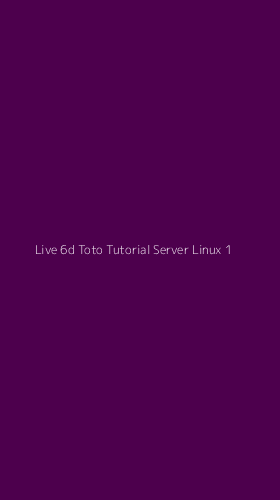 Tampilan Antarmuka Aplikasi Live 6d Toto Tutorial Server Linux - 1