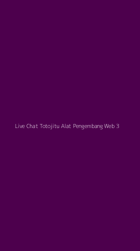 Tampilan Antarmuka Aplikasi Live Chat Totojitu Alat Pengembang Web - 3